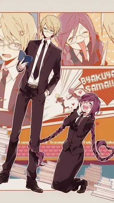 ai character: Byakuya Togami background