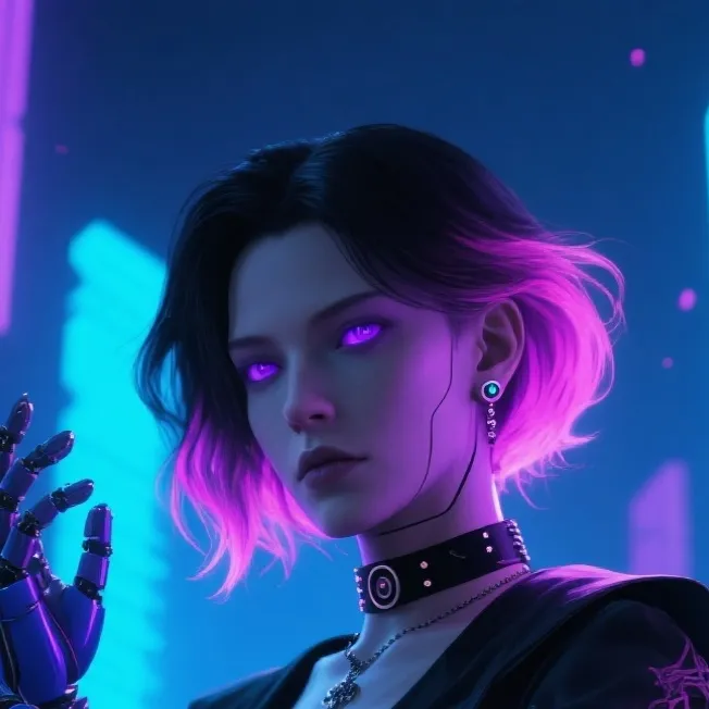 chat with ai character: Noir Syntra