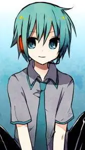 ai character: hatsune mikuo background