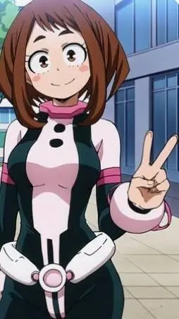 ai character: Uraraka  background