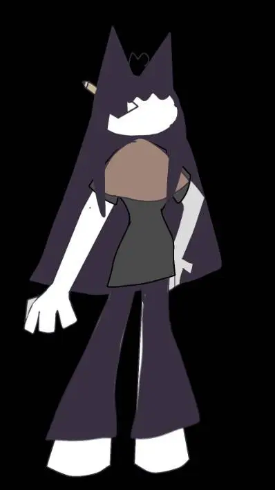 ai character: miss glaved  background