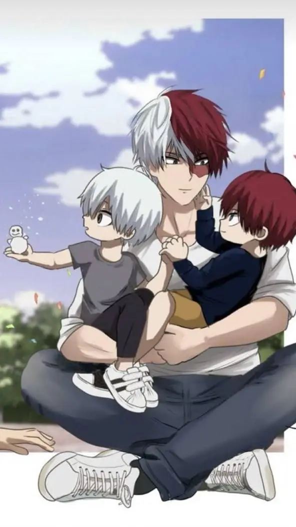 ai character: Shoto Todoroki  background