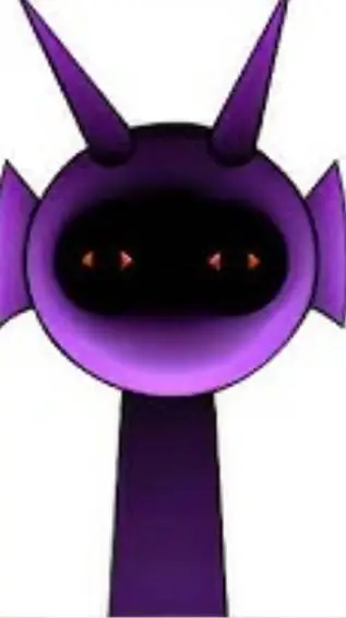 ai character: Durple background