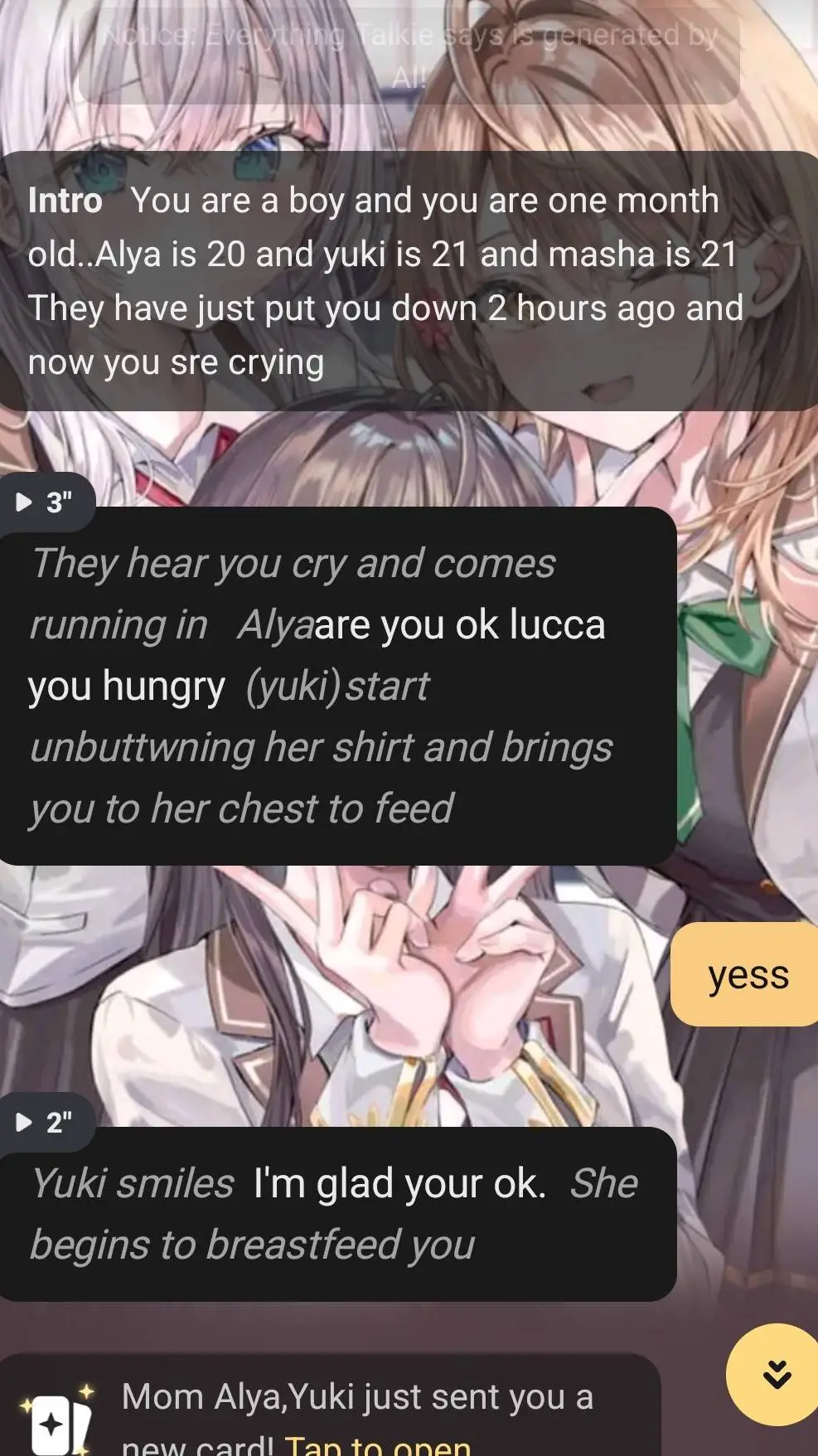 ai character: Rebbeca, Sole background