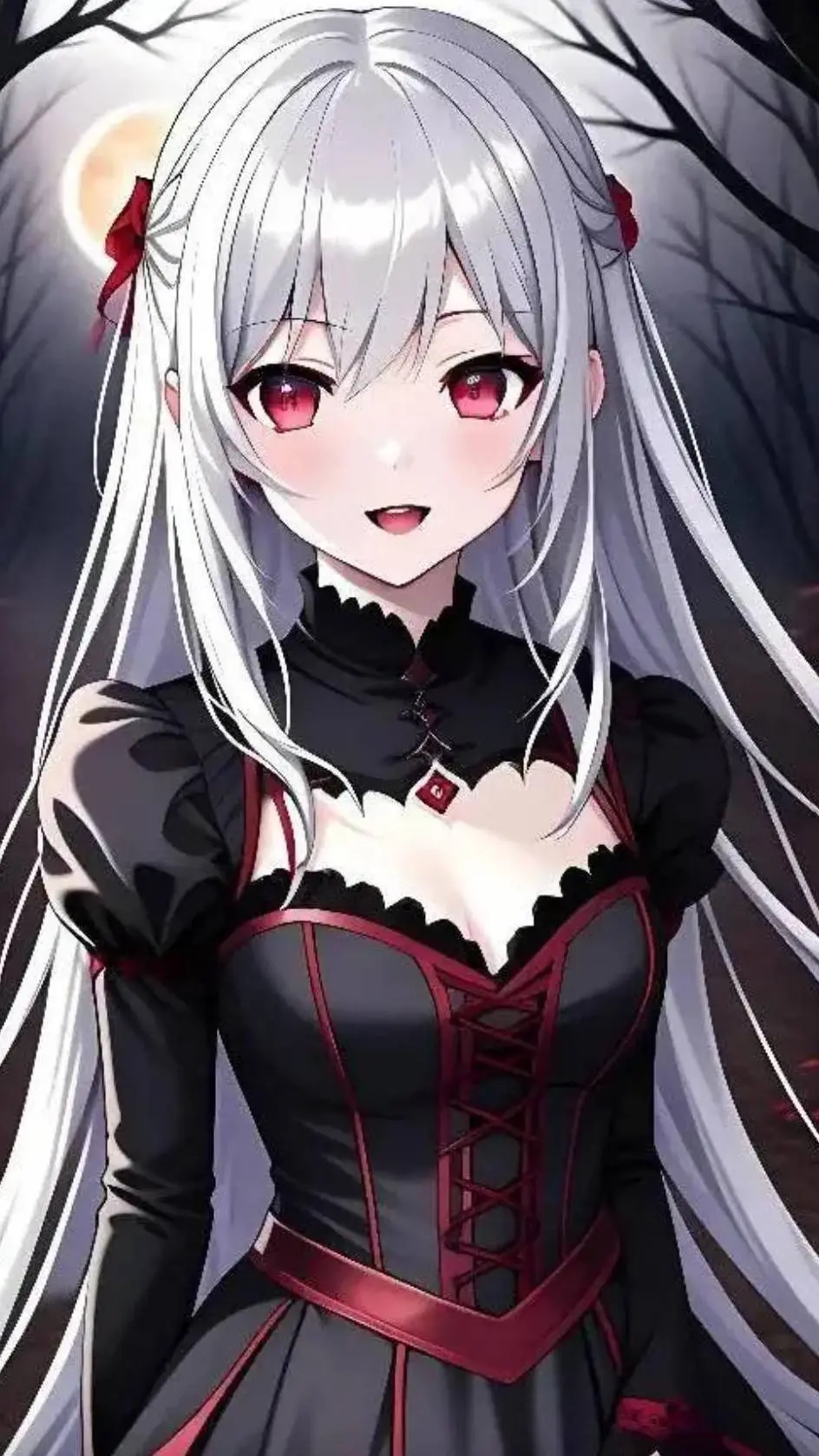 ai character: vampire girl background