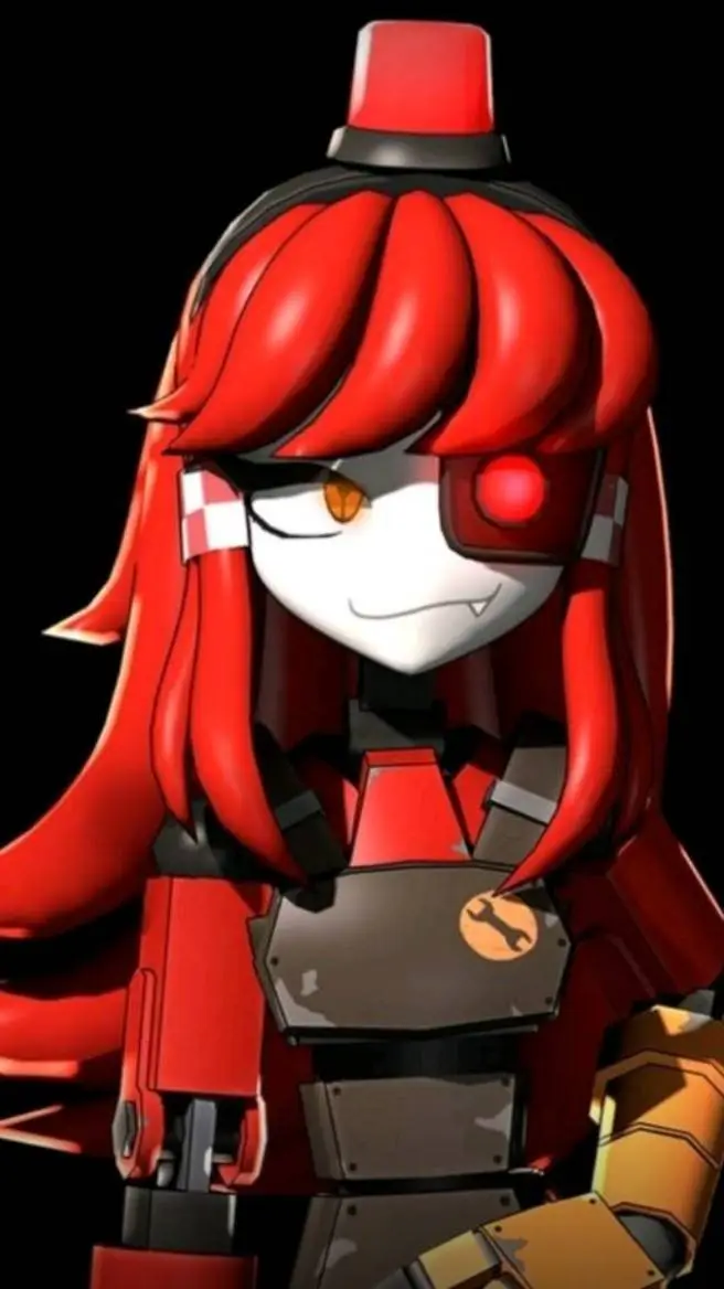 ai character: red Mimi Sentry background