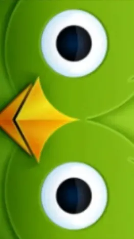 ai character: DUOLINGO background