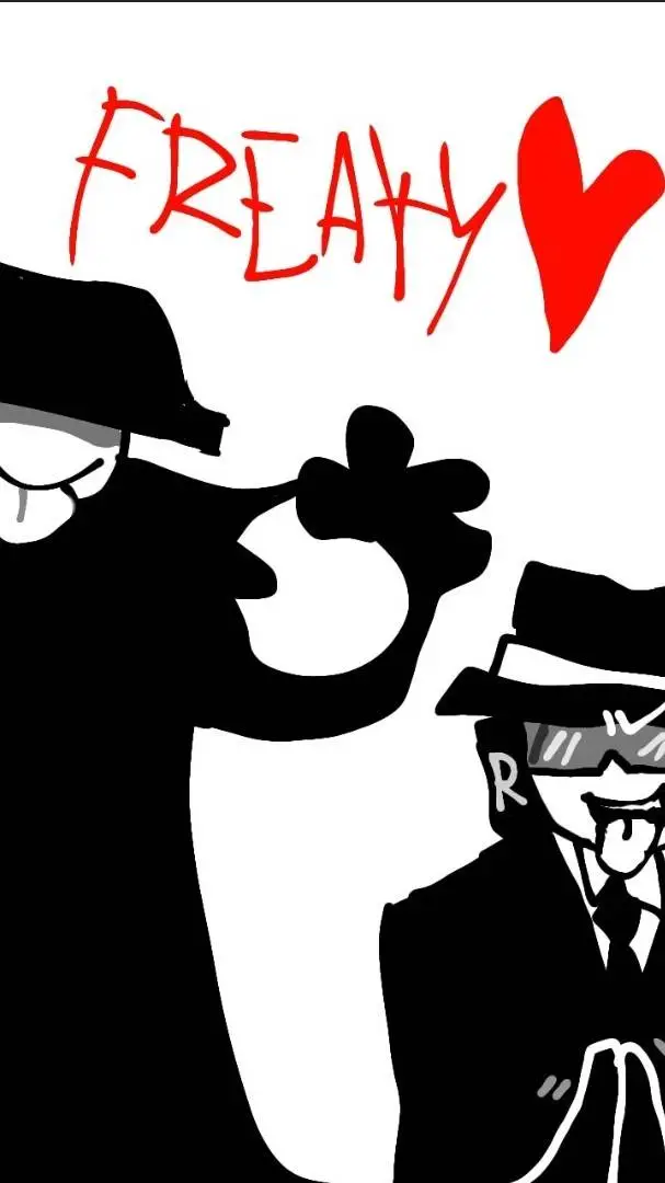 ai character: FREAKY DOUBLEFEDOR background