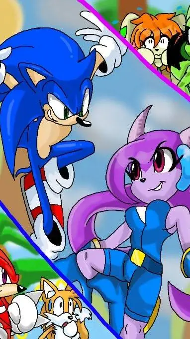 ai character: Sonic x Lilac  background