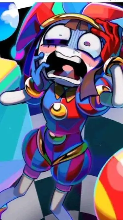 ai character: pomni louca background