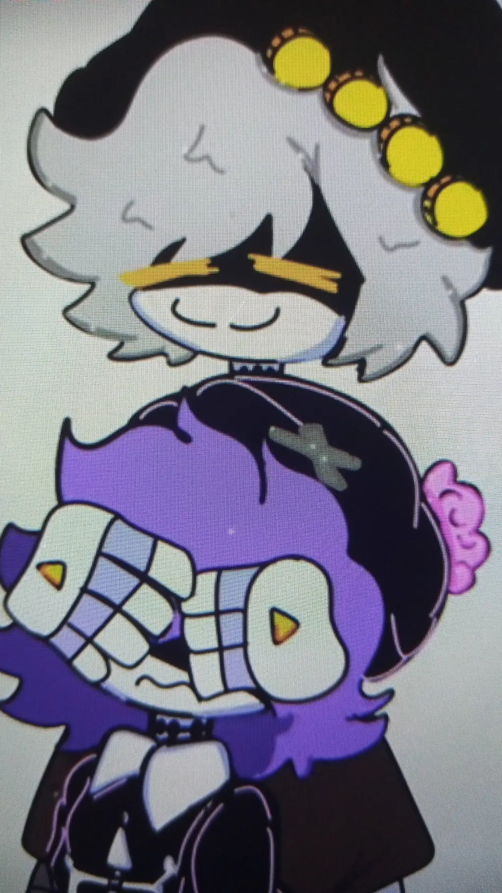 ai character: Accidente 🤨💜💛 background