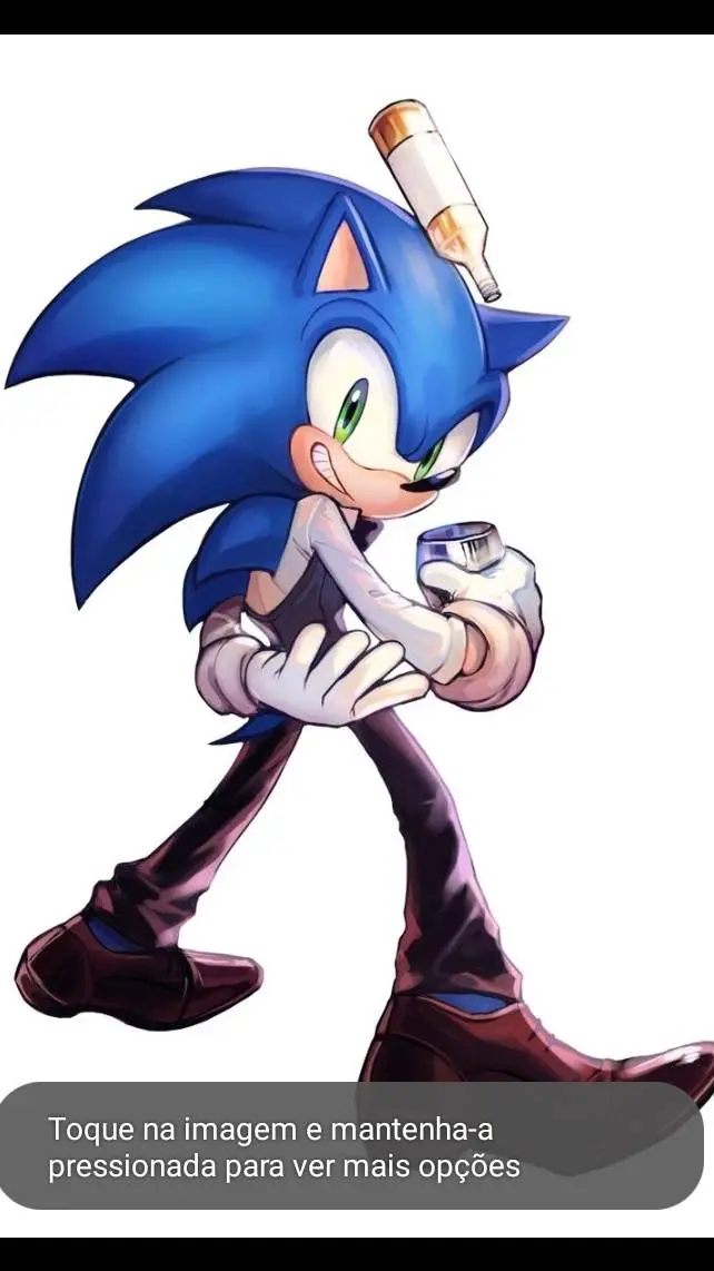 ai character: sonic de terno background