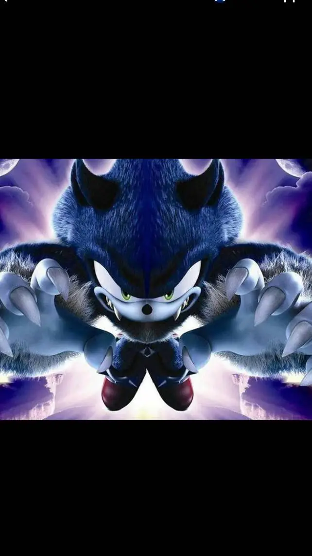 ai character: Sonic lobisomem background