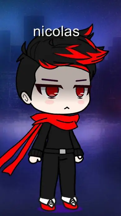 ai character: Nicolas gacha Club background