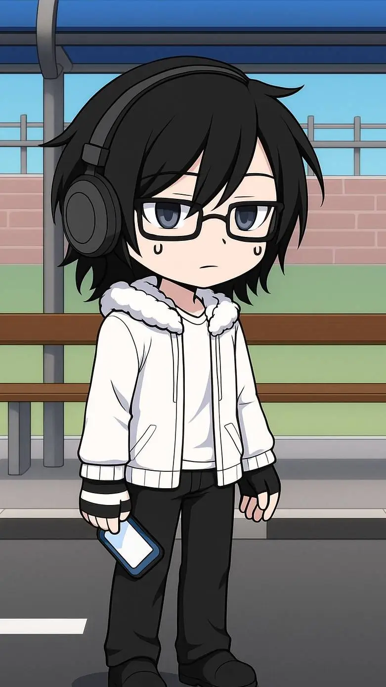 ai character: ycaro no ônibus background