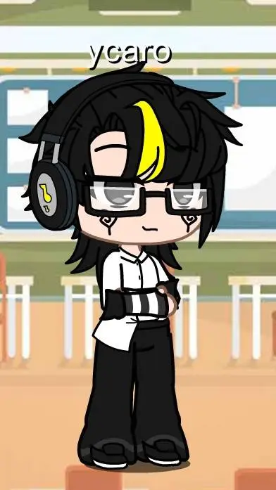 ai character: ycaro 🤓🎧🎒 background