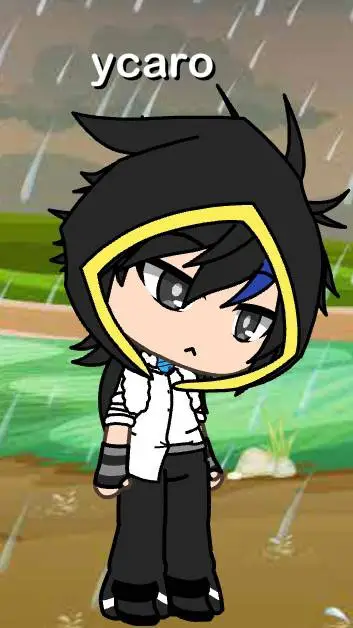 ai character: ycaro cabeça baixa background