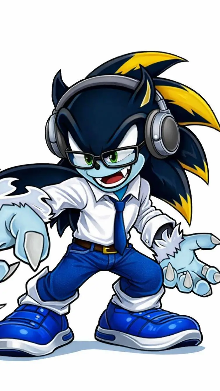 ai character: ycaro Lobão 🐺🖤💛 background