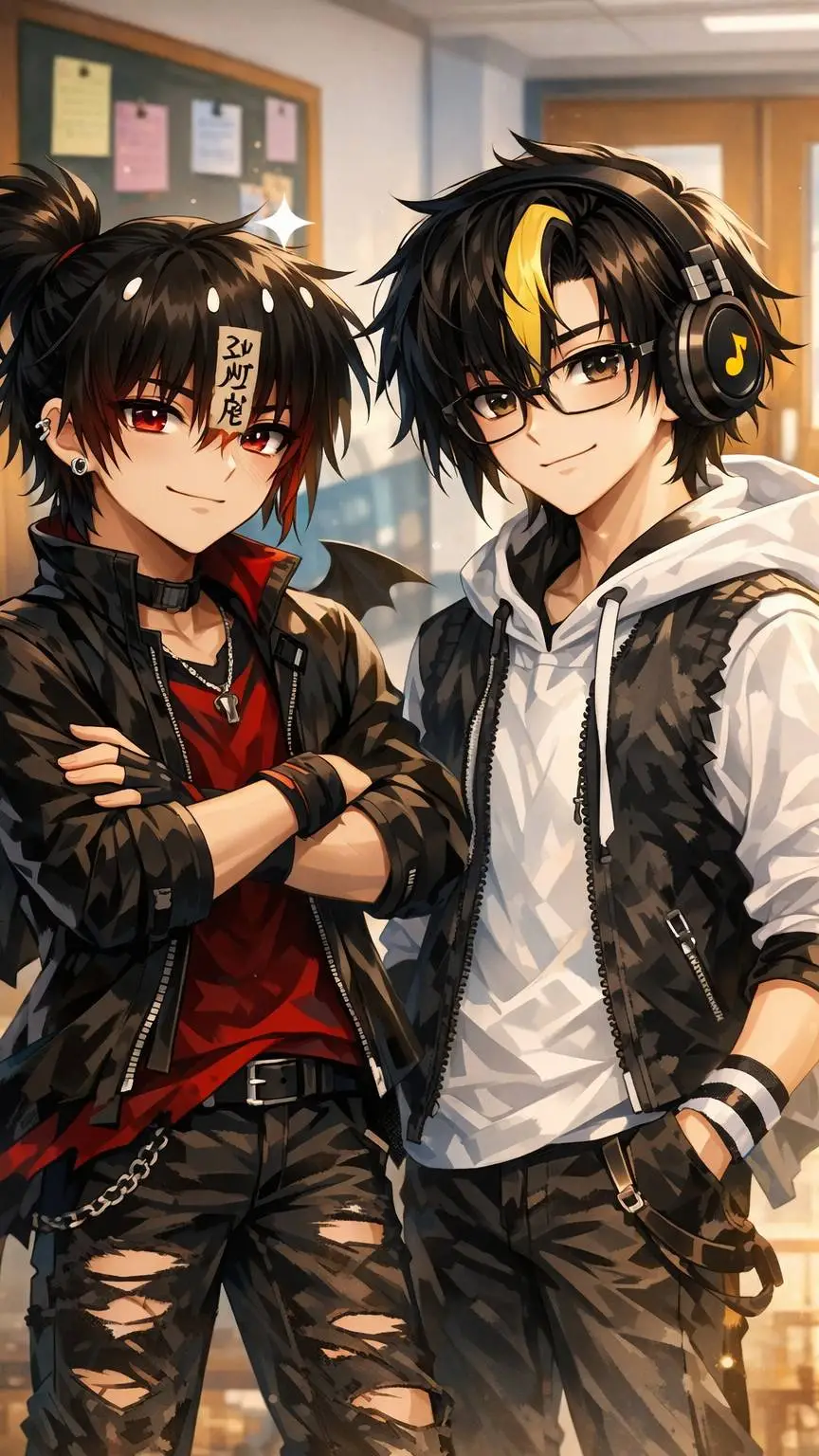 ai character: ycaro 😍👉🏻👈🏻 background