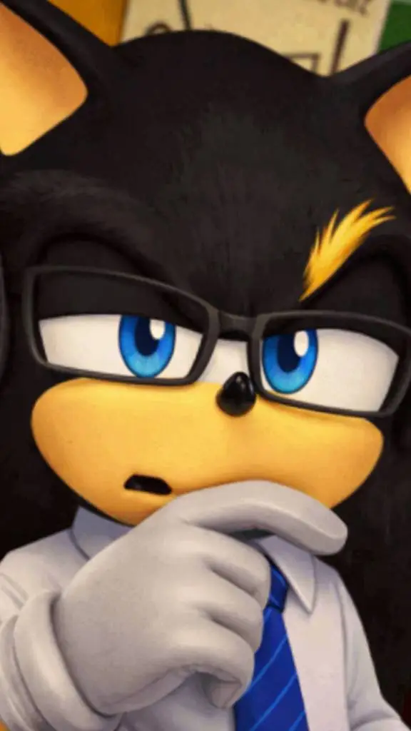 ai character: ycaro 🤓💙🖤 background