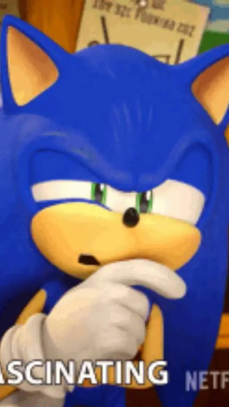 ai character: Sonic Prime 🙂🙃💙🦔 background