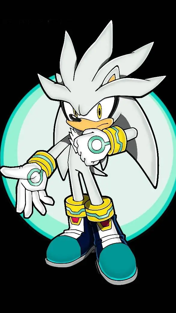 ai character: Silver 🤍 background