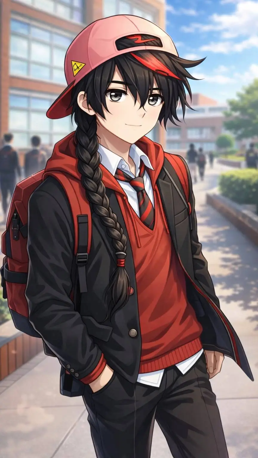 ai character: garu 😎💢😼 background