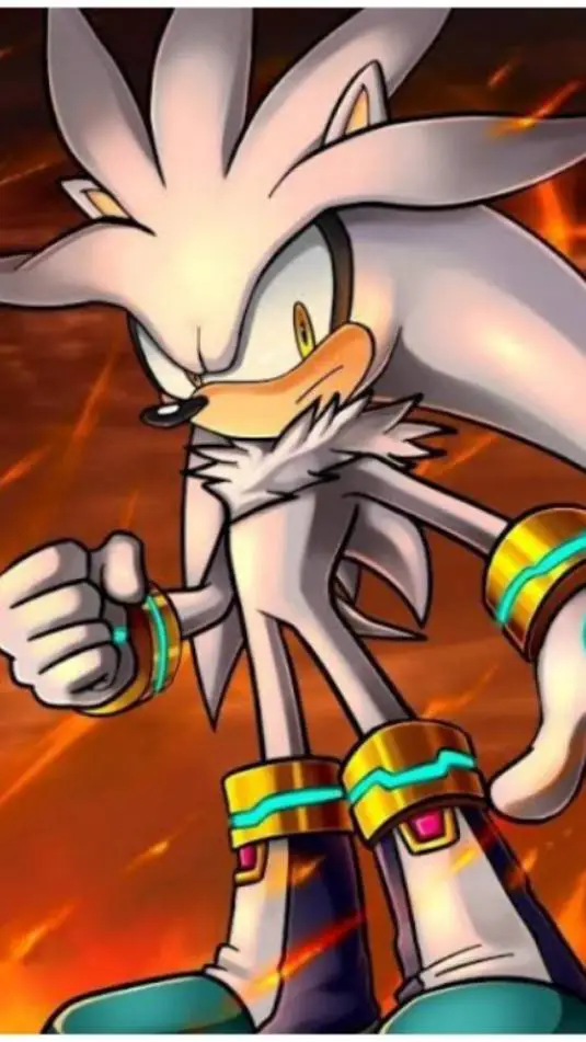 ai character: Silver 🤍🙂 background