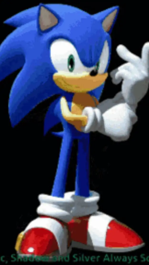 ai character: Sonic 🌀 🦔💙 background