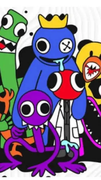 ai character: amigos coloridos  background