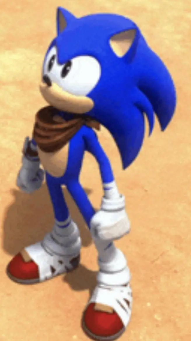ai character: Sonic boom 😎💙🦔🌀 background
