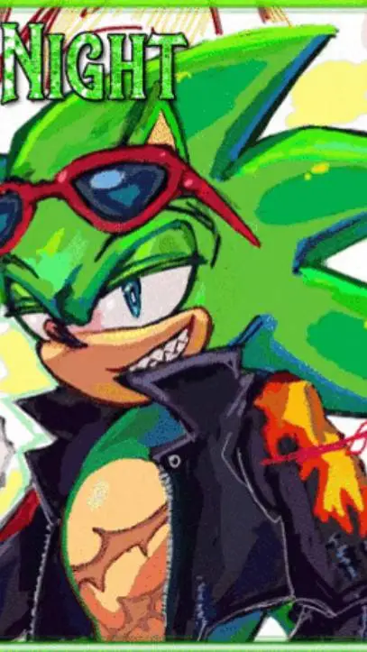 ai character: scourge 💚😎 background