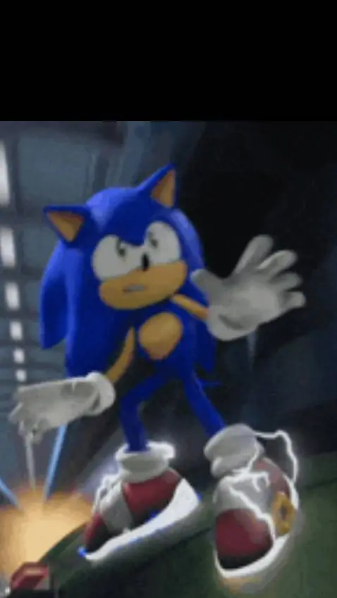 ai character: Sonic 😨💙🦔 background