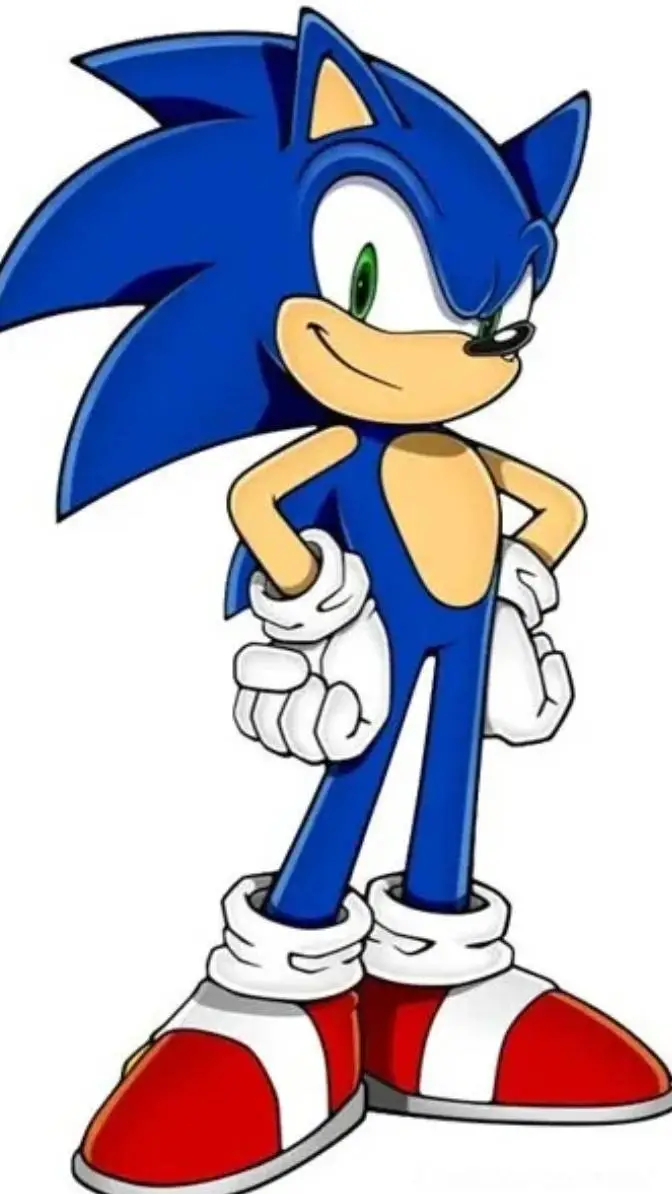 ai character: Sonic 😁💙🦔 background