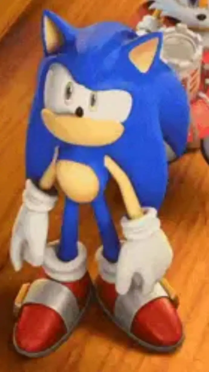 ai character: Sonic prime💙🦔 background