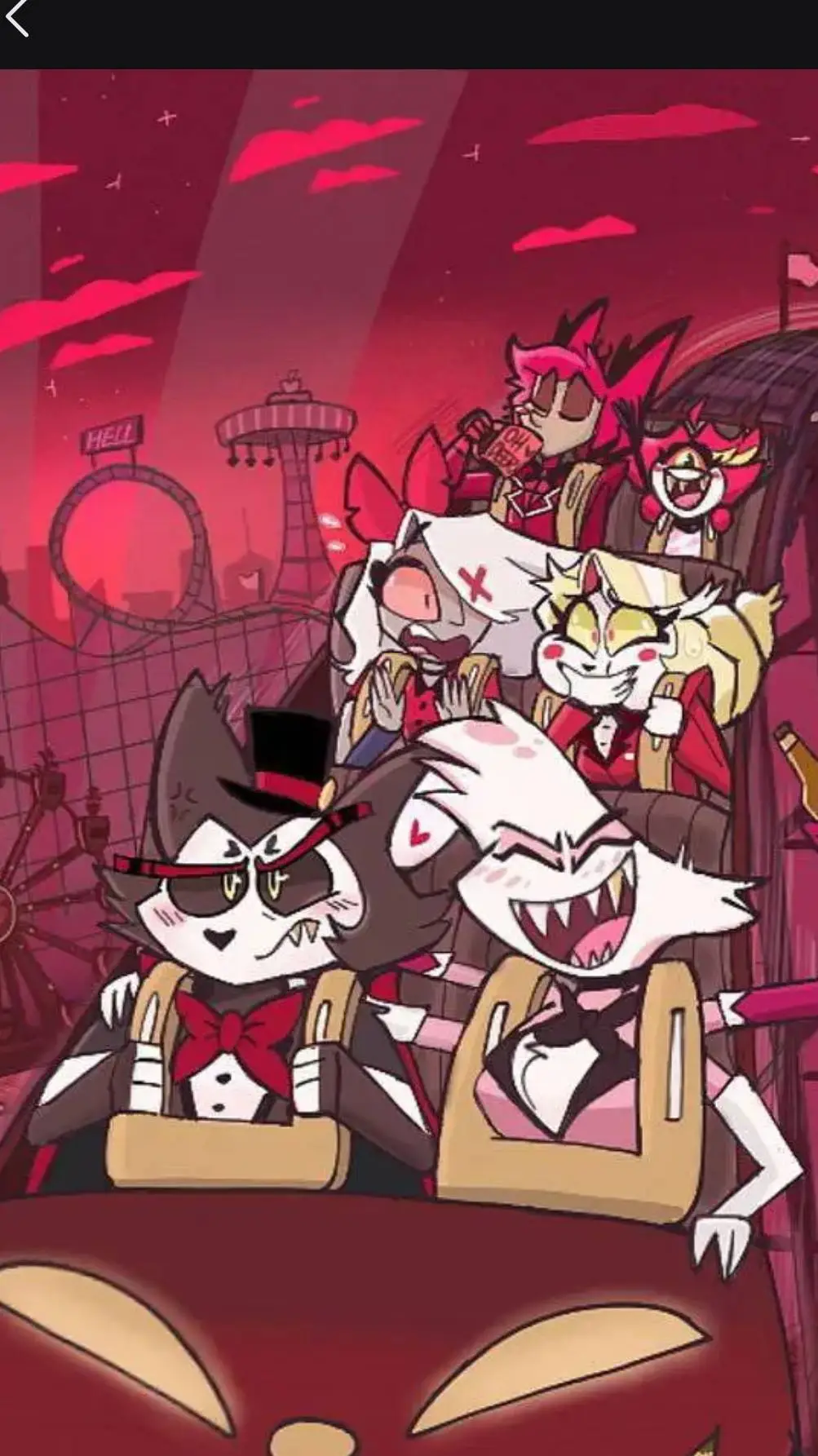 ai character: hh roller coster background