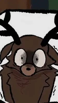 ai character: deer background