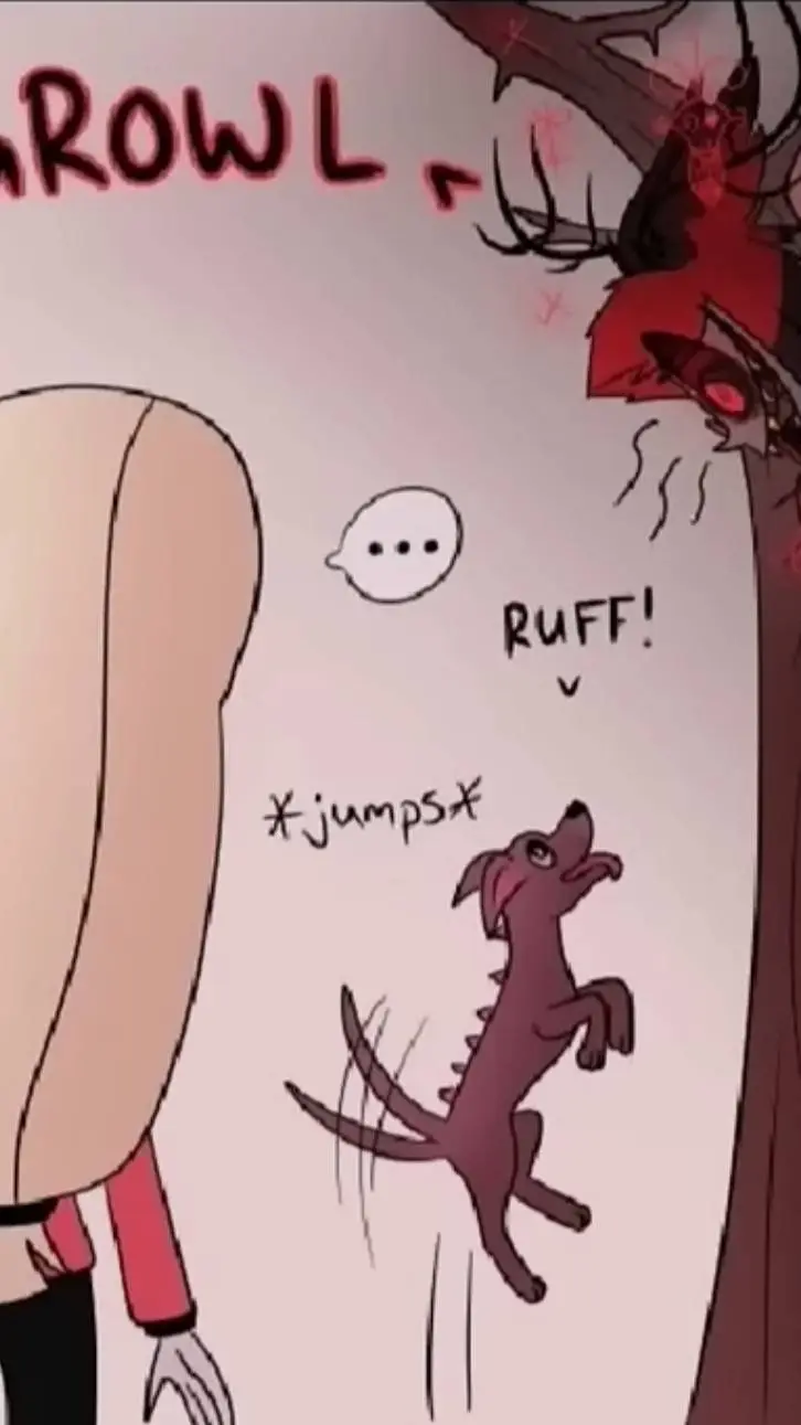 ai character: alastor and doggy! background