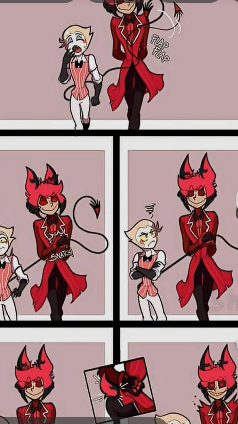 ai character: alastor x Lucifer background