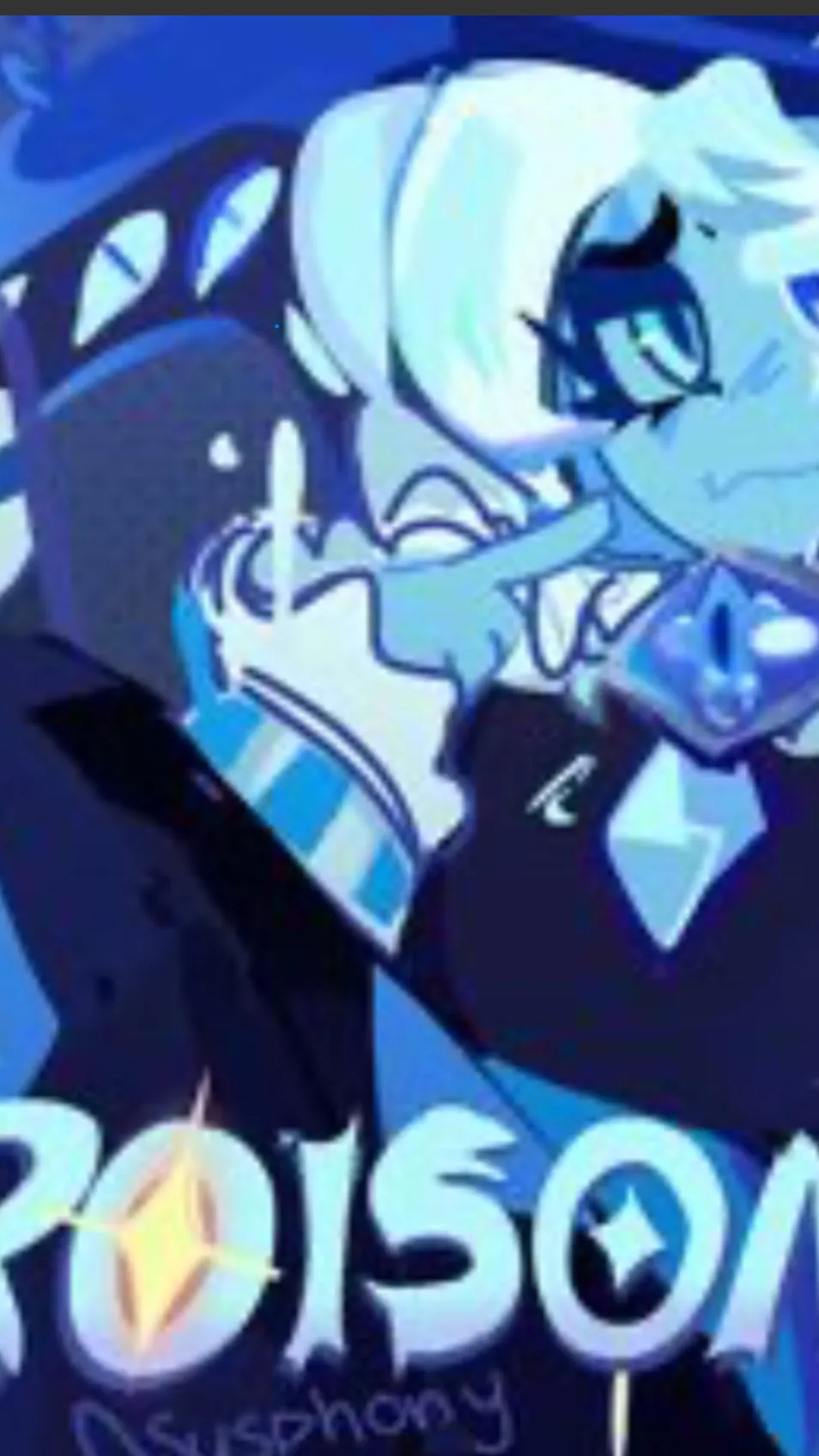 ai character: Shadow milk cookie background