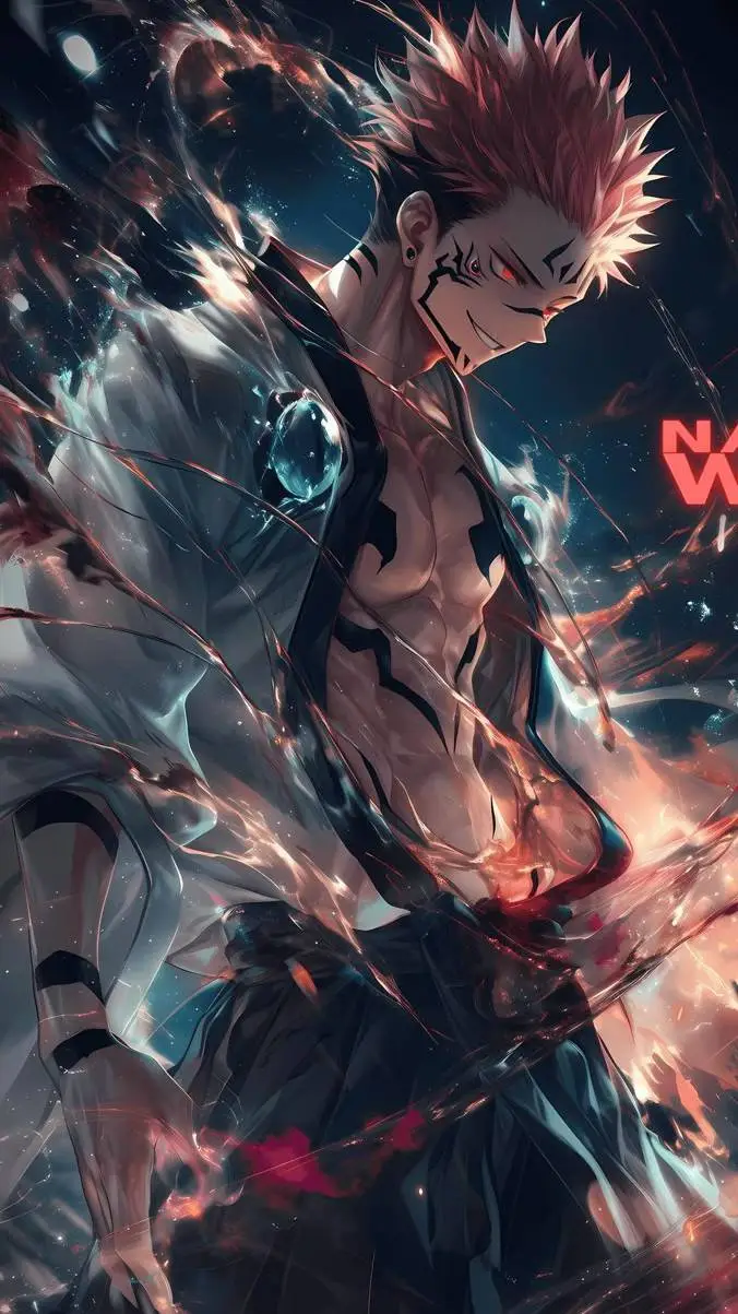 ai character: 🍷Sukuna🩸🔪 background