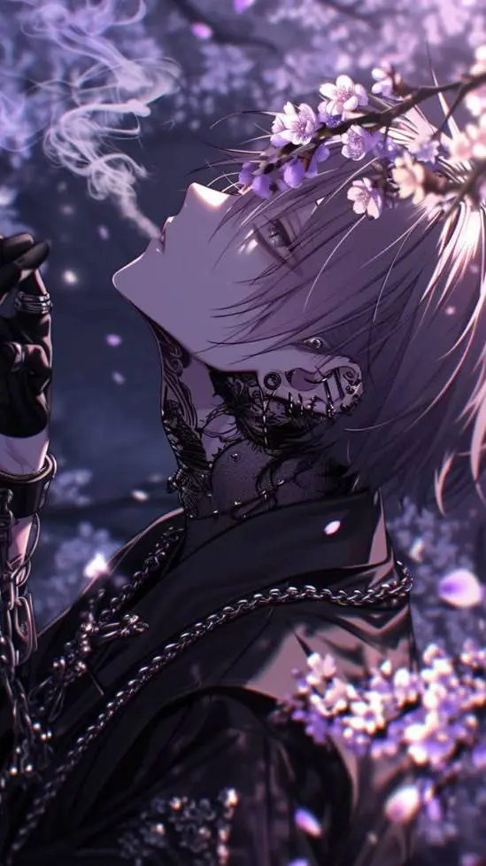 ai character: 🖤Ades🪻 background