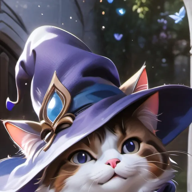chat with ai character: wizard cat