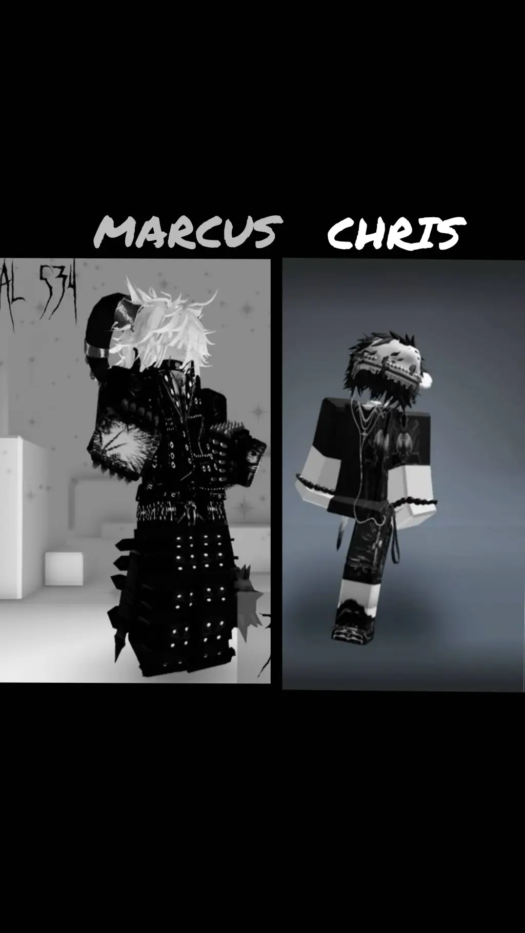 ai character: MARCUS & CHRIS background