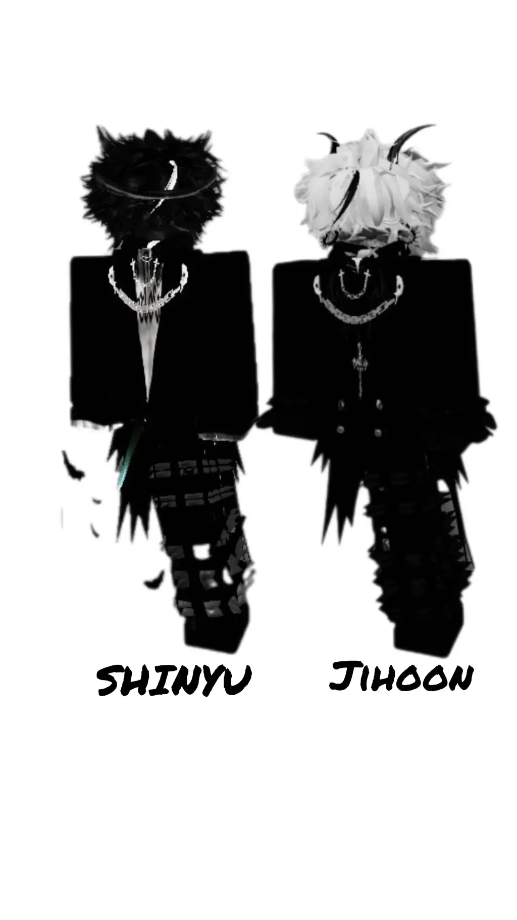 ai character: JIHOON AND SHINYU background