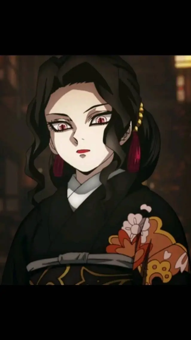 ai character: Muzan femenina  background