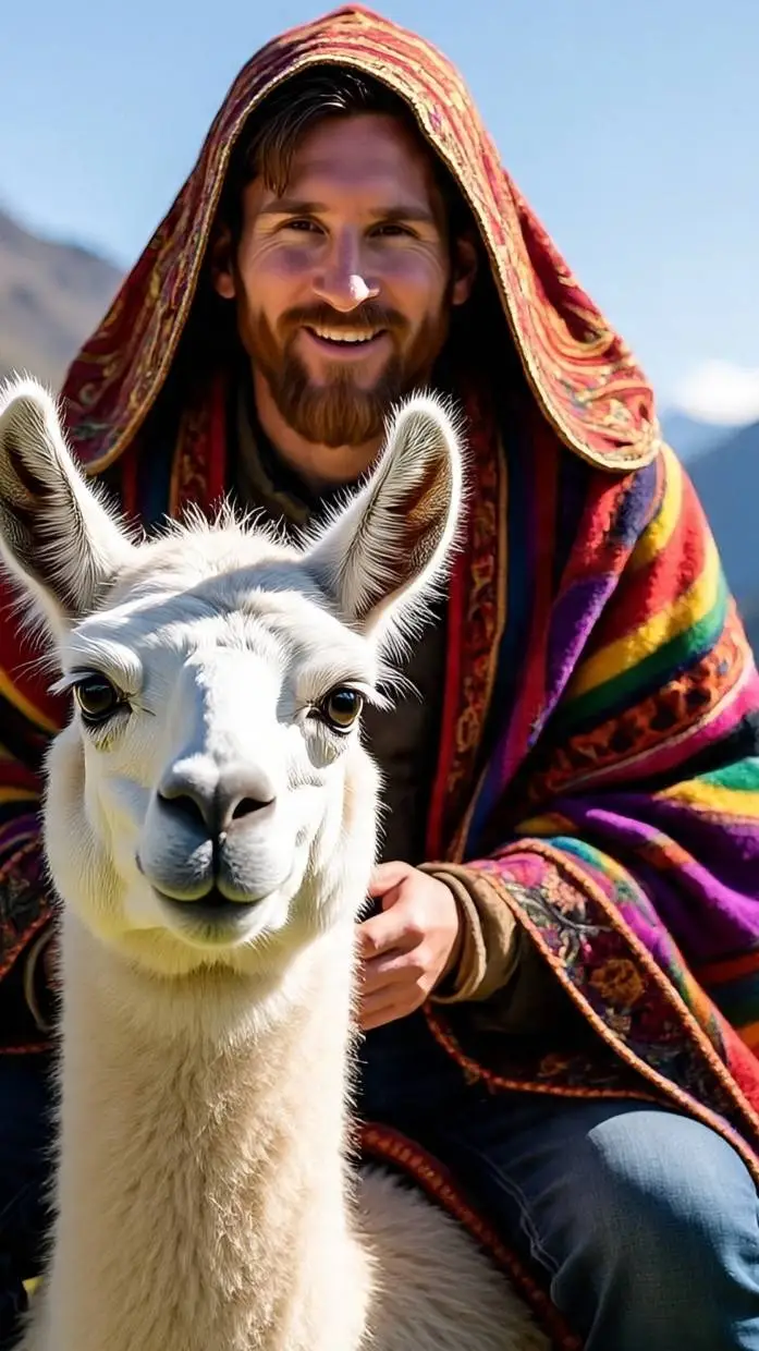 ai character: El messi peruano🤑🤑 background