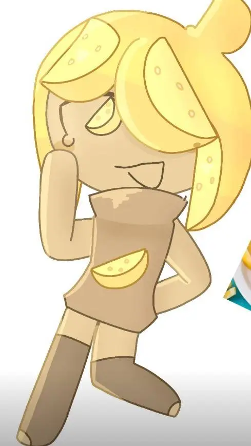 ai character: lemon milk cookie background