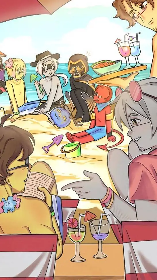 ai character: FORSAKEN-BEACHDAY background