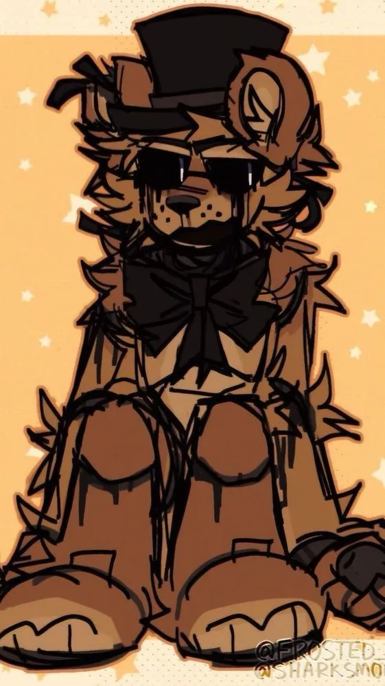 ai character: Fred bear background